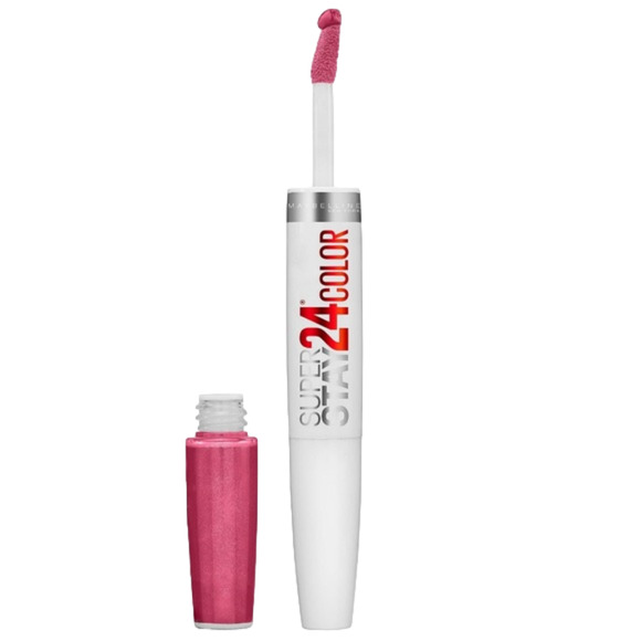 New 2 Maybelline SuperStay 24 2-Step Liquid Lipstick 045 Wear On Wildberry - Picture 3 of 3